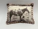 The Rancher Pillow with Leather