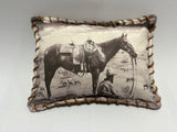 The Rancher Pillow with Leather