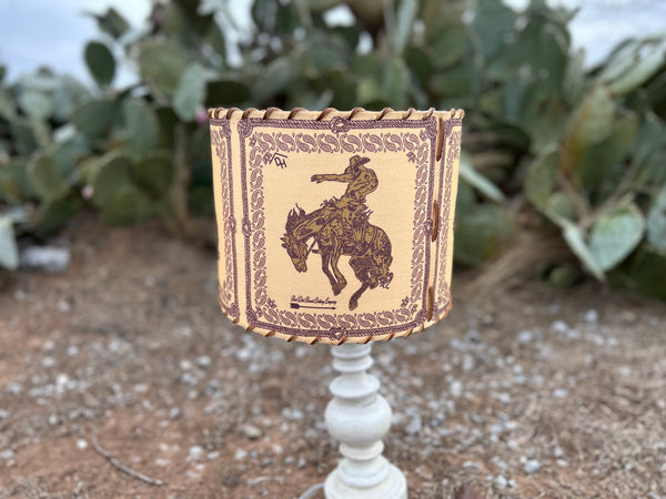 Bandana Bronc Gold and Army Lampshade