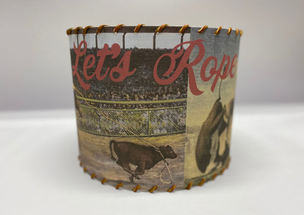 Let’s Rope Calf Roper Lampshade Small 8 inch