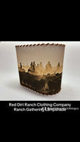 Oval Ranch Gathering Lampshade