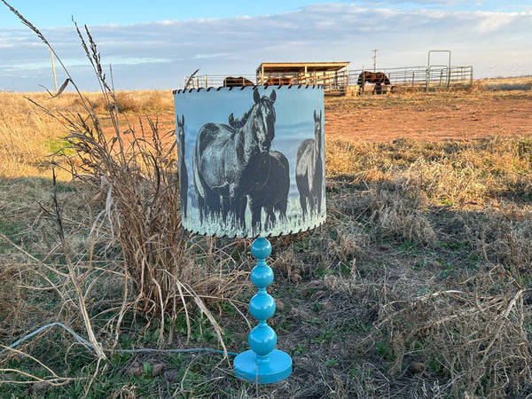 Mare and Colts Lampshade