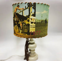 Vintage Bull Rider Lampshade XSmall 6 inch