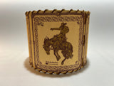 Bandana Bronc Gold and Army Lampshade