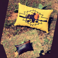 Desert Bronc Embroidered Pillow