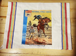 Vintage NFR Program Print Dish Towel