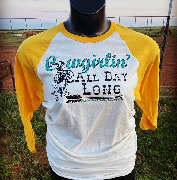 RDR Cowgirlin Baseball Tee