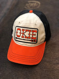 OKIE Snapback Orange Natural Black