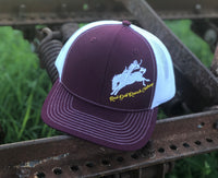 Bronc Rider Snapback Maroon/Mustard