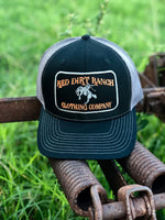 RDR Hat Black Orange/Grey Patch Outline