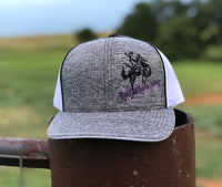 Bronc Aggressive Heather/White SnapBack