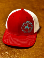 Barbed Wire Bronc Red/White