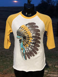 RDR Southwest Headdress Mustard Raglan