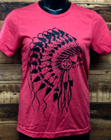 RDR Solid Big Headdress Red Heather