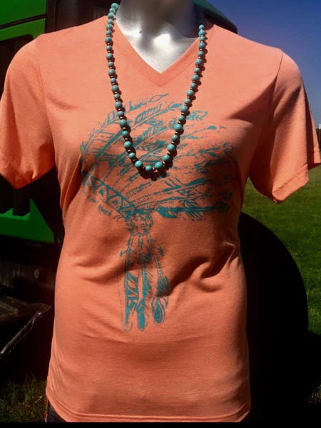 RDR Scout Orange Sherbet Triblend V-Neck